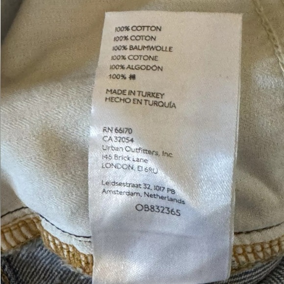 We The Free Jeans Sz 31 High Rise Ankle Straight Leg Distressed Hem Button Fly - Picture 8 of 8